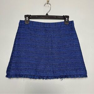 Alice + Olivia Blue Mini Skirt